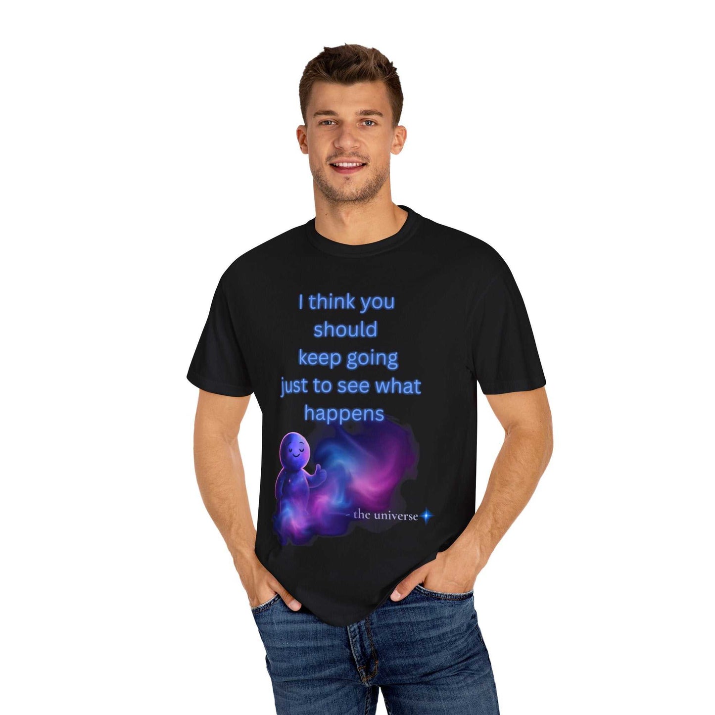 Keep Going Space Baby Tee