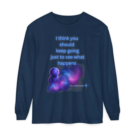 Printify Galaxy Long Sleeve T-Shirt – Inspirational Cotton Tee - Youniverses