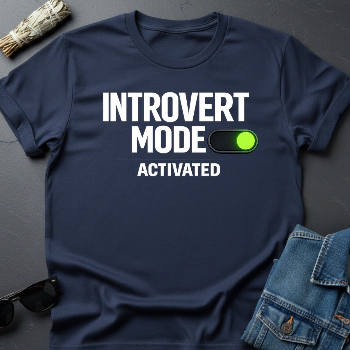 Introvert Mode Activated – Minimalist Cosmic T-Shirt | Youniverses - Youniverses