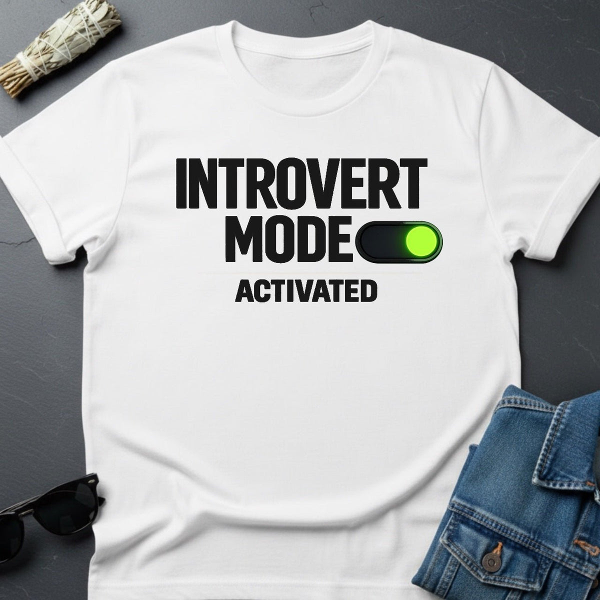 Introvert Mode Activated – Minimalist Cosmic T-Shirt | Youniverses - Youniverses