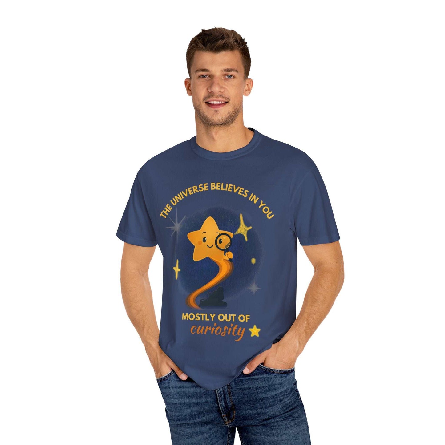 The Universe Believes in You T-Shirt – Cosmic Curiosity Graphic Tee