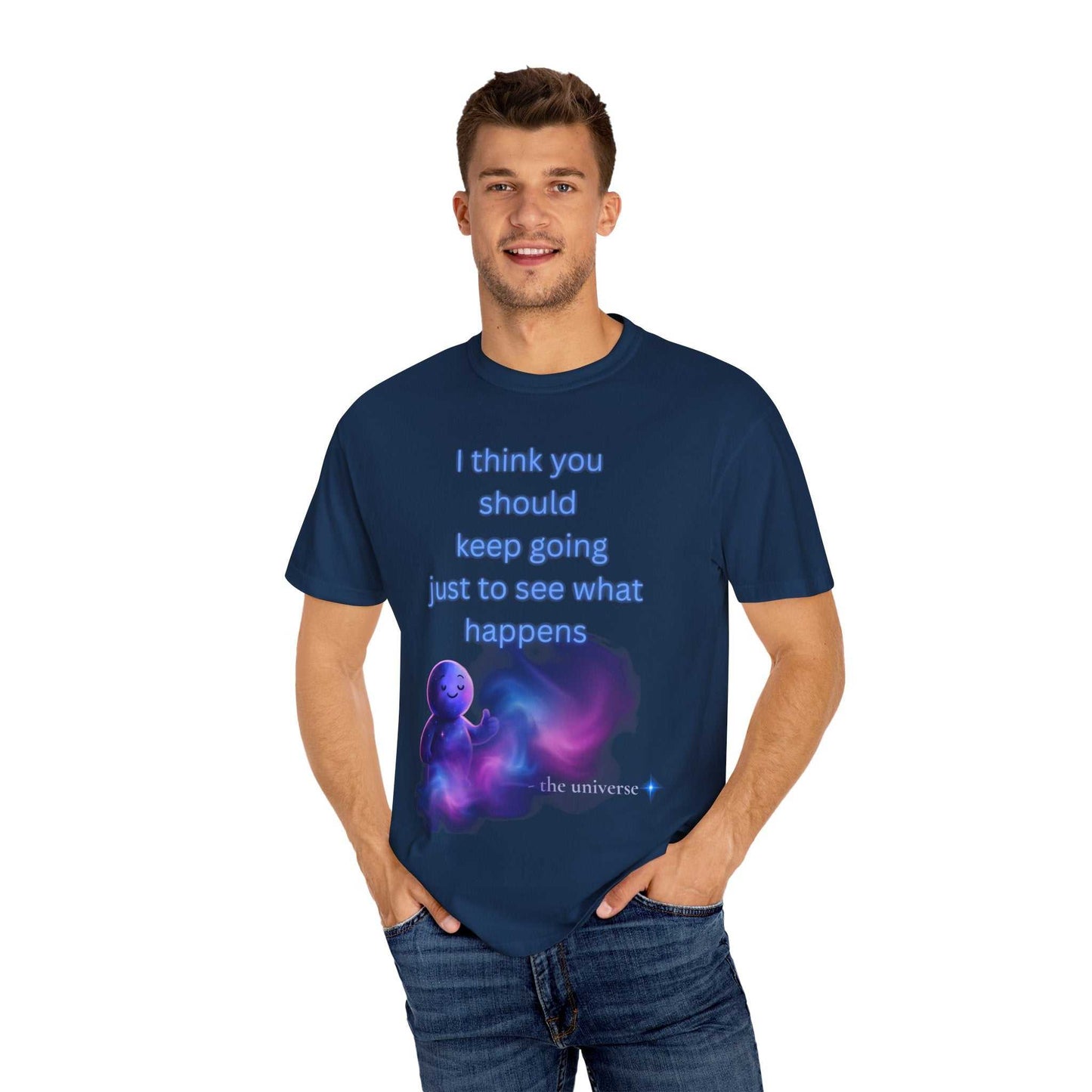 Keep Going Space Baby Tee