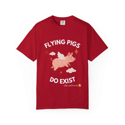 Flying Pigs - Cloud Edition T-Shirt, Funny Graphic Tee, Unisex Humor Shirt, Gift for Dreamers, Whimsical Fashion