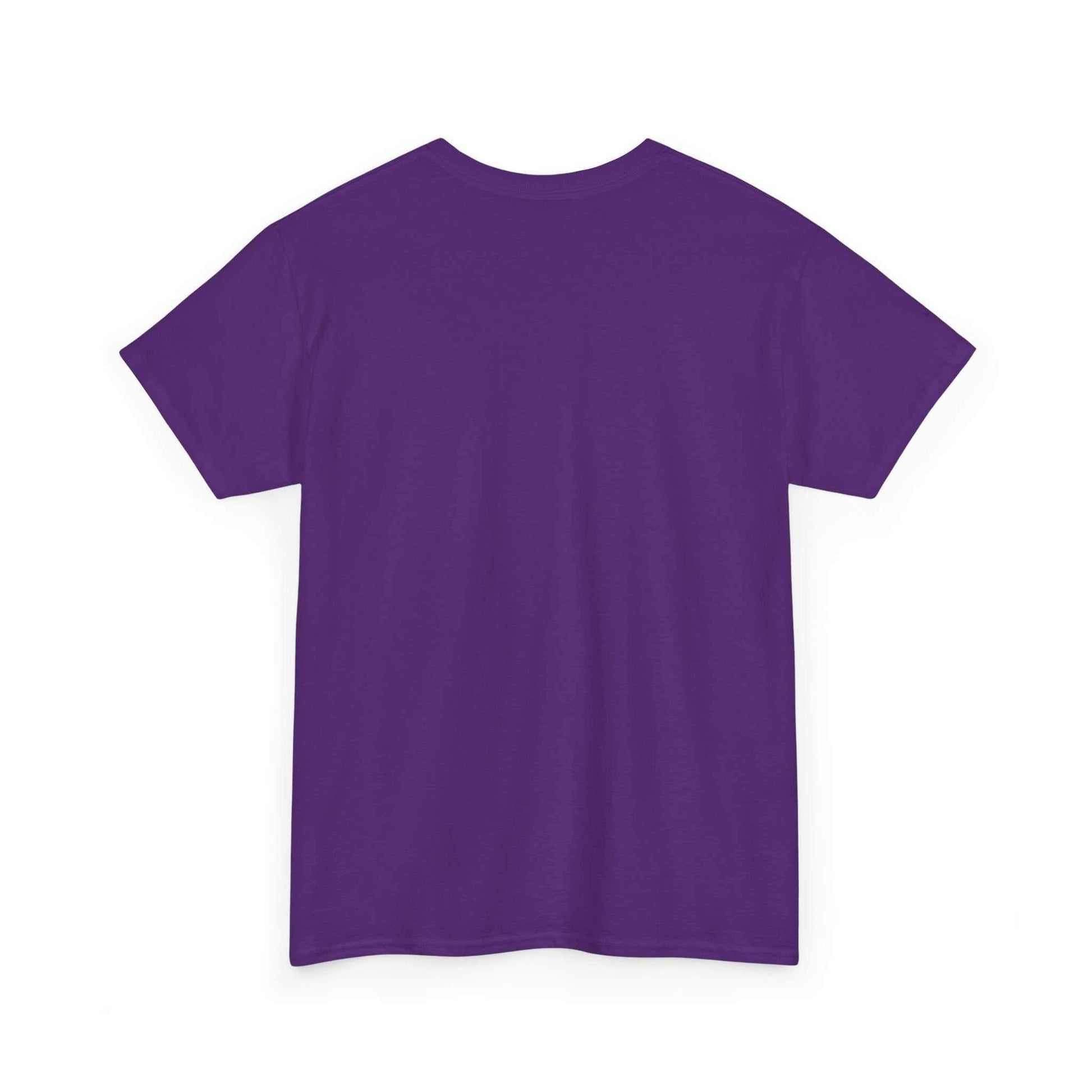 Cerberus Guard unisex heavy cotton t-shirt in purple with durable fabric and classic fit