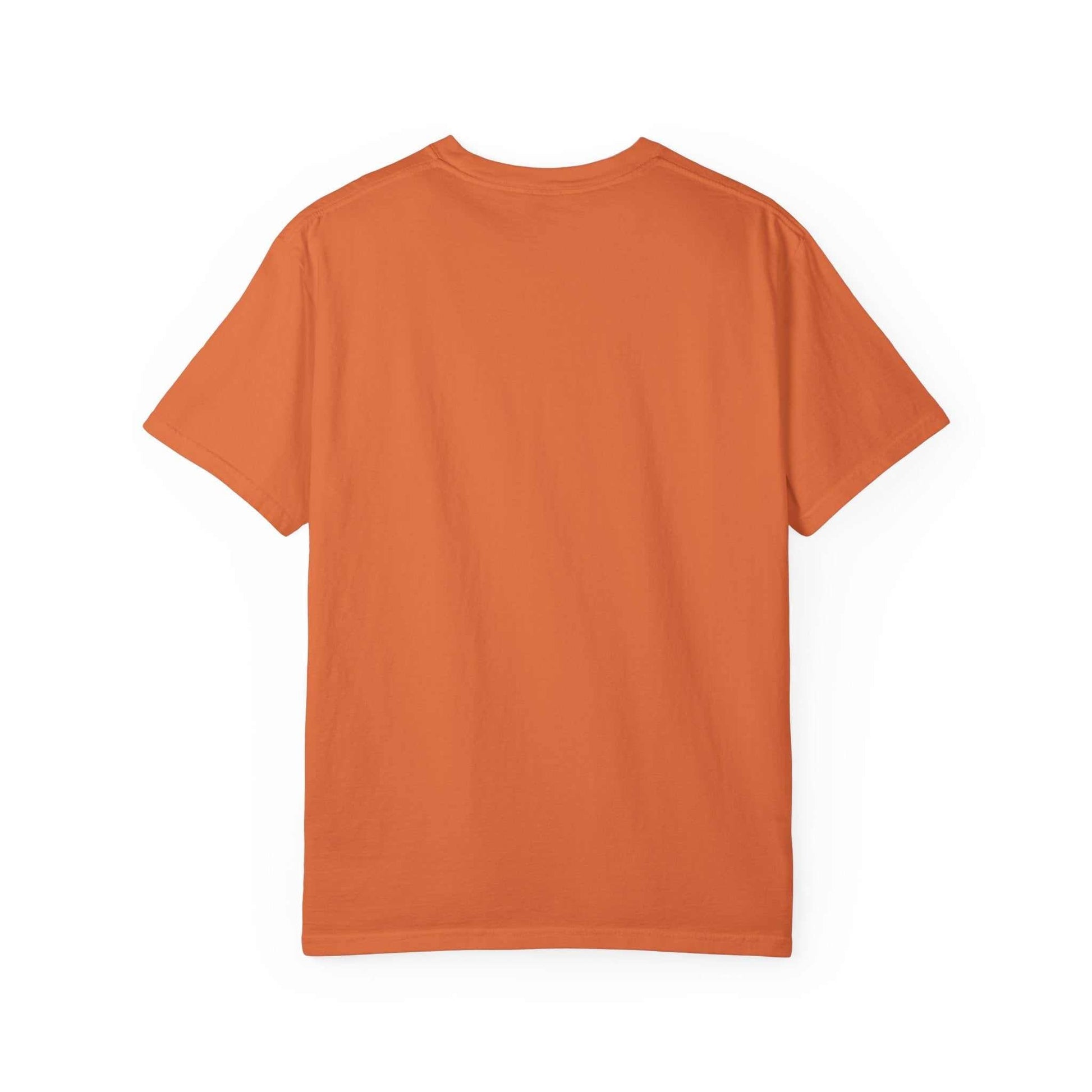 Comfort Colors® Motivational Stairway T-Shirt in soft garment-dyed cotton, relaxed fit, vintage orange color.