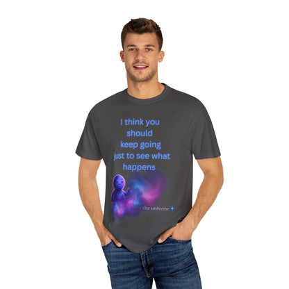 Keep Going Space Baby Tee