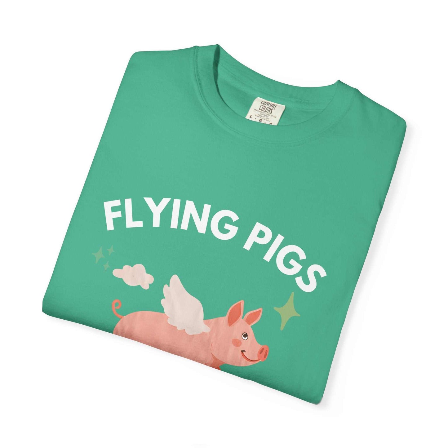 Flying Pigs - Cloud Edition T-Shirt, Funny Graphic Tee, Unisex Humor Shirt, Gift for Dreamers, Whimsical Fashion