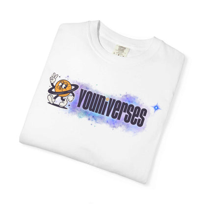 Youniverses Galaxy Logo T-Shirt — Space Cartoon Graphic Tee