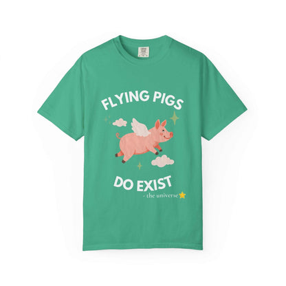 Flying Pigs - Cloud Edition T-Shirt, Funny Graphic Tee, Unisex Humor Shirt, Gift for Dreamers, Whimsical Fashion