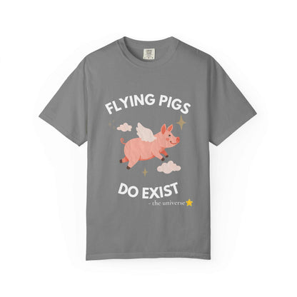 Flying Pigs - Cloud Edition T-Shirt, Funny Graphic Tee, Unisex Humor Shirt, Gift for Dreamers, Whimsical Fashion