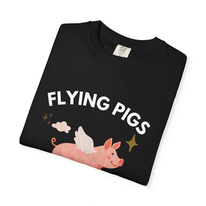 Flying Pigs - Cloud Edition T-Shirt, Funny Graphic Tee, Unisex Humor Shirt, Gift for Dreamers, Whimsical Fashion