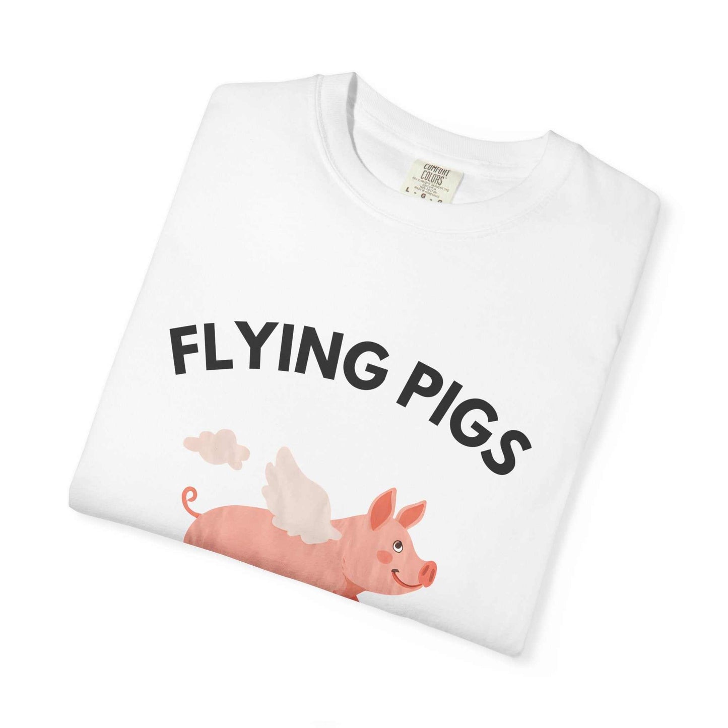 Flying Pigs - Cloud Edition T-Shirt, Funny Graphic Tee, Unisex Humor Shirt, Gift for Dreamers, Whimsical Fashion