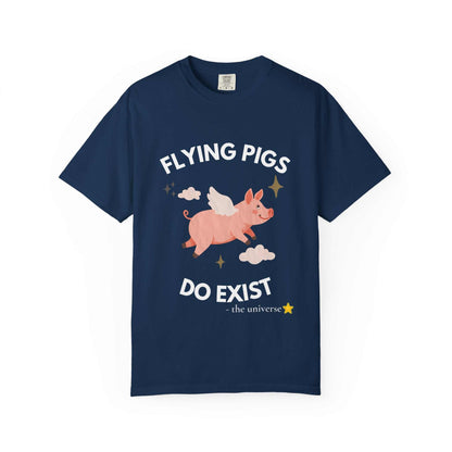 Flying Pigs - Cloud Edition T-Shirt, Funny Graphic Tee, Unisex Humor Shirt, Gift for Dreamers, Whimsical Fashion