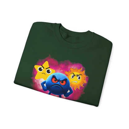 Don't Screw This Up Sweatshirt — Cute Angry Emoji Crewneck for Gamers & Geek Gifts