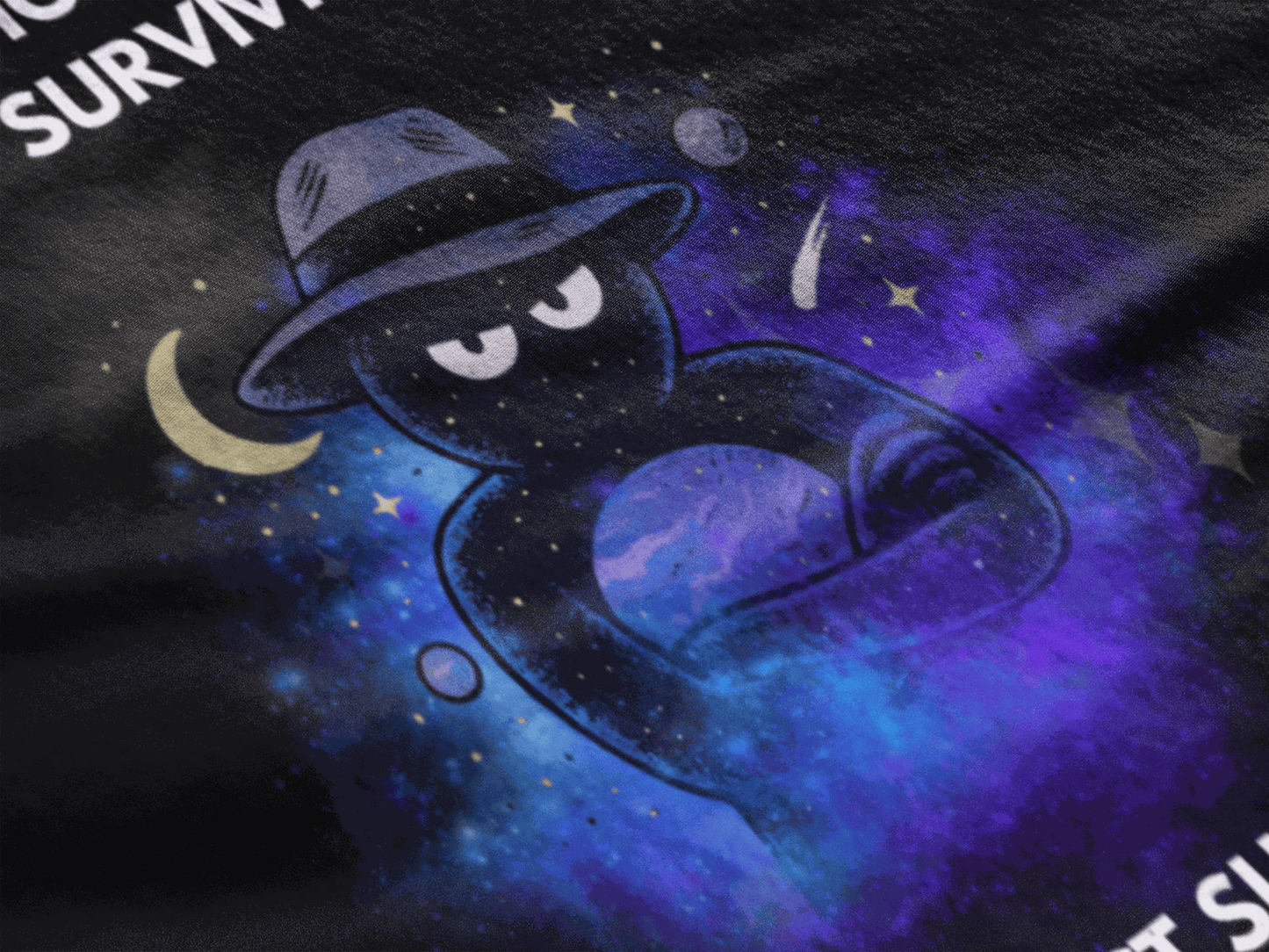 Funny Detective T-Shirt – “It’s Almost Suspicious” Cosmic Design