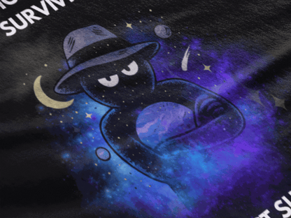 Funny Detective T-Shirt – “It’s Almost Suspicious” Cosmic Design