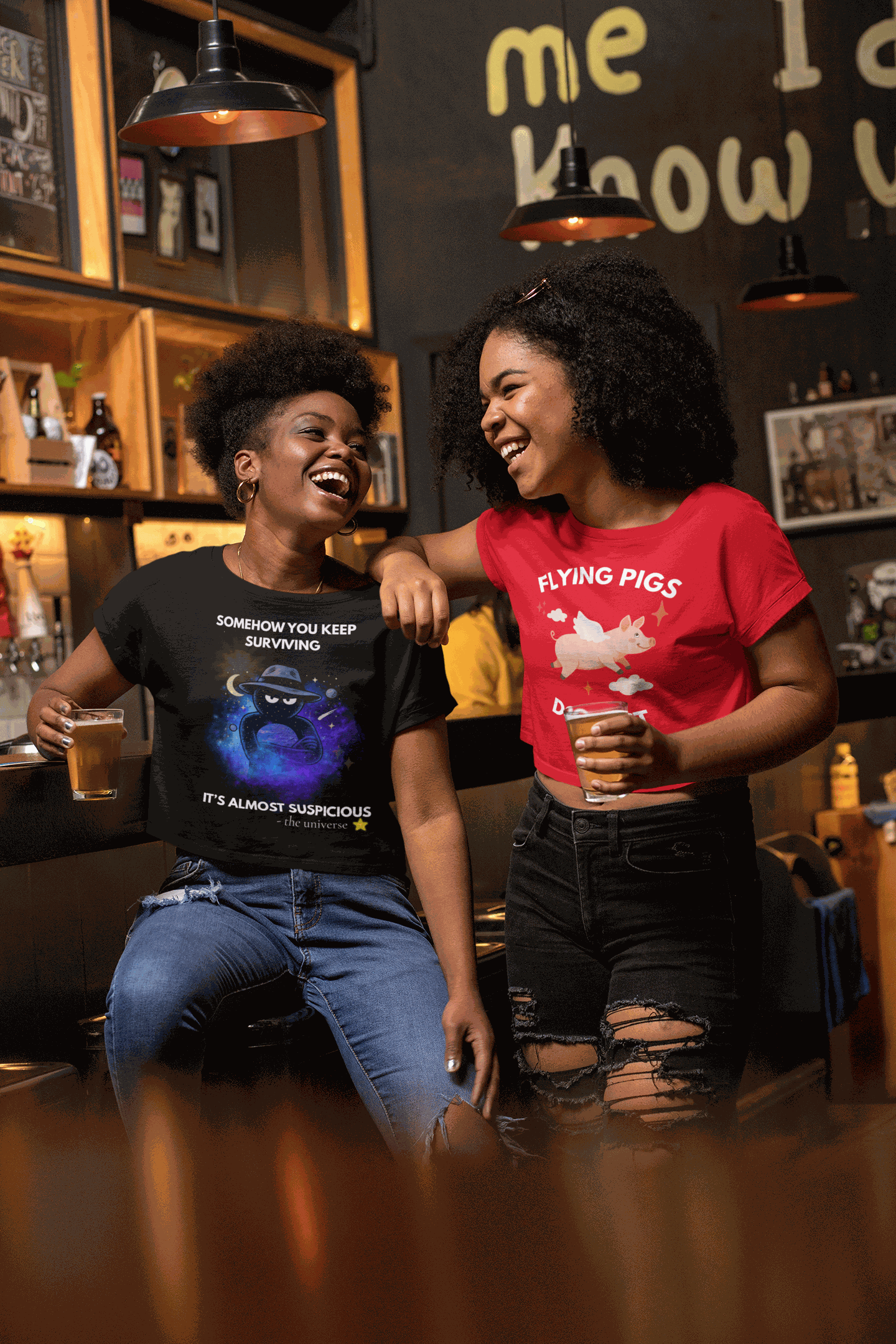 Funny Detective T-Shirt – “It’s Almost Suspicious” Cosmic Design