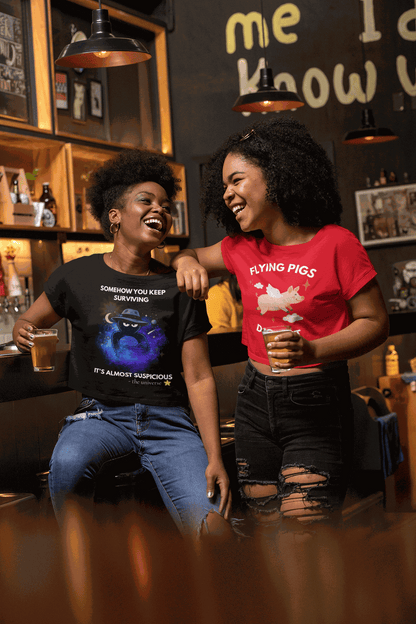 Funny Detective T-Shirt – “It’s Almost Suspicious” Cosmic Design