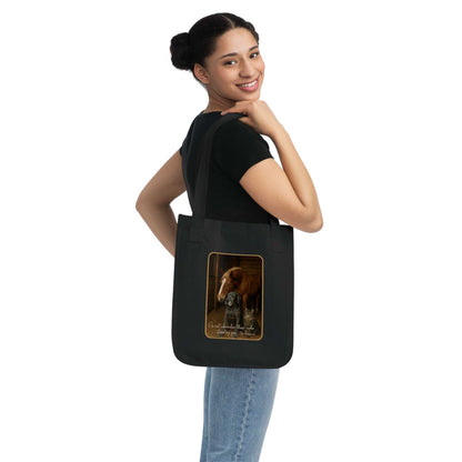 Organic Canvas Horse & Dog Tote Bag – Eco - Friendly Animal Carrier - Youniverses