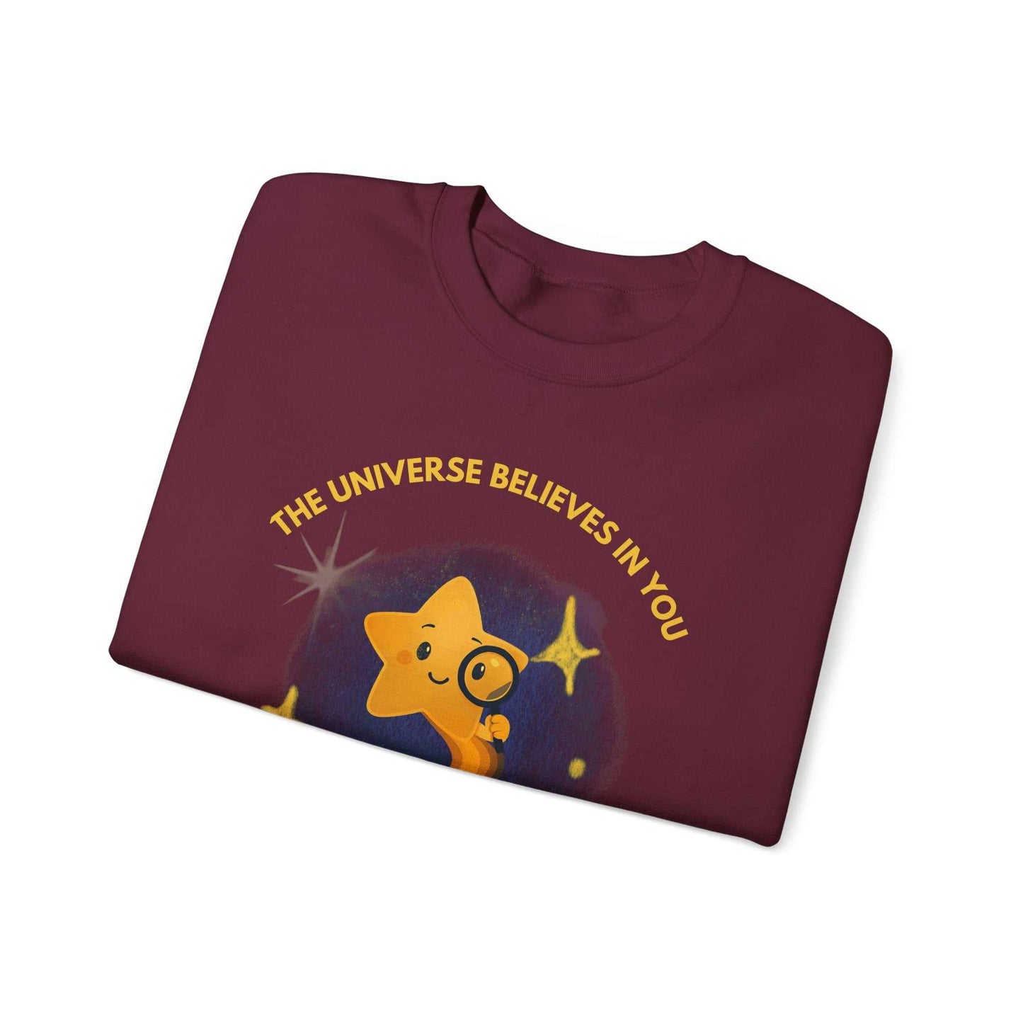 The Universe Believes in You Sweatshirt – Cosmic Star Curiosity Crewneck