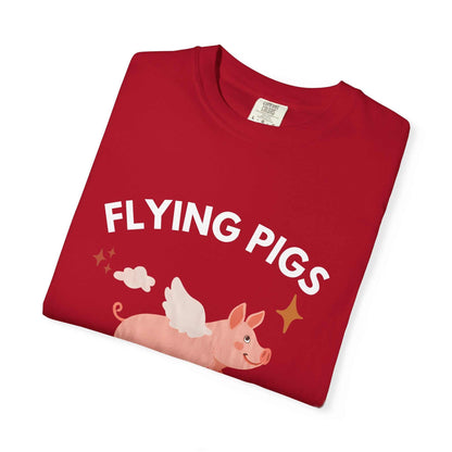 Flying Pigs - Cloud Edition T-Shirt, Funny Graphic Tee, Unisex Humor Shirt, Gift for Dreamers, Whimsical Fashion