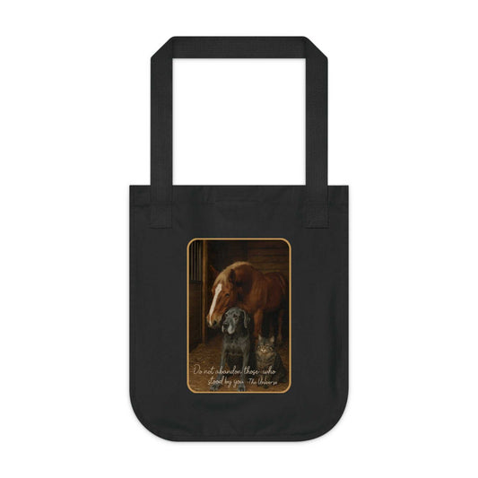 Organic Canvas Horse & Dog Tote Bag – Eco - Friendly Animal Carrier - Youniverses