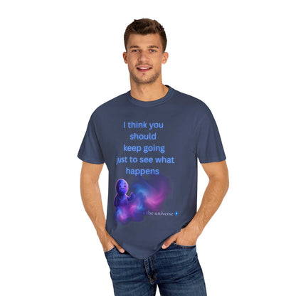 Keep Going Space Baby Tee