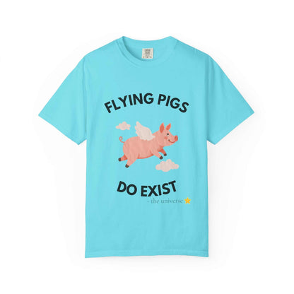 Flying Pigs - Cloud Edition T-Shirt, Funny Graphic Tee, Unisex Humor Shirt, Gift for Dreamers, Whimsical Fashion