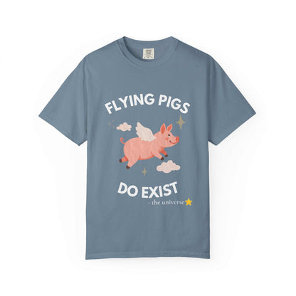 Flying Pigs - Cloud Edition T-Shirt, Funny Graphic Tee, Unisex Humor Shirt, Gift for Dreamers, Whimsical Fashion