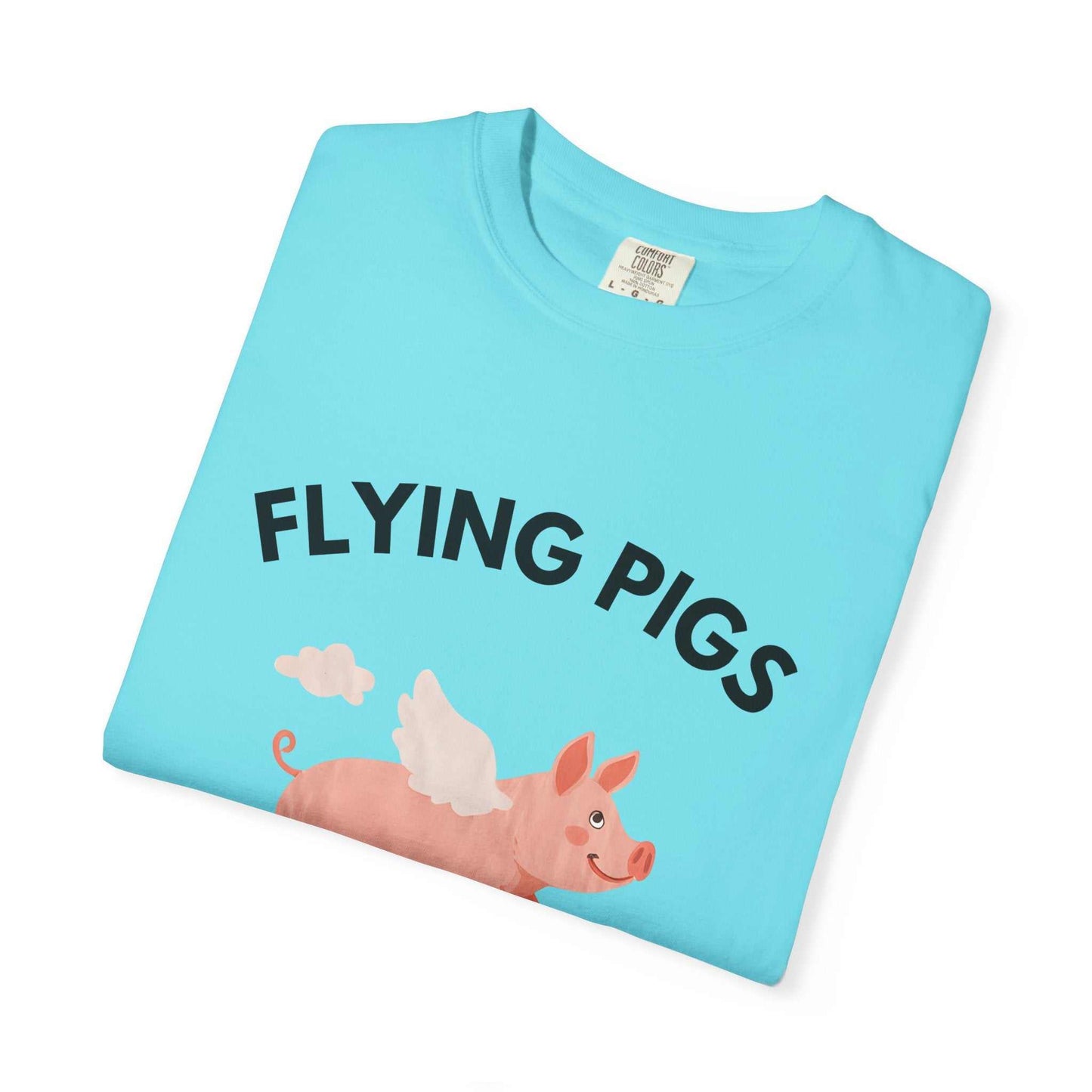 Flying Pigs - Cloud Edition T-Shirt, Funny Graphic Tee, Unisex Humor Shirt, Gift for Dreamers, Whimsical Fashion