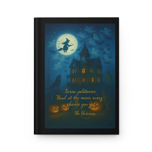 Generic Halloween Witch Hardcover Journal – 150 Lined Pages Notebook - Youniverses