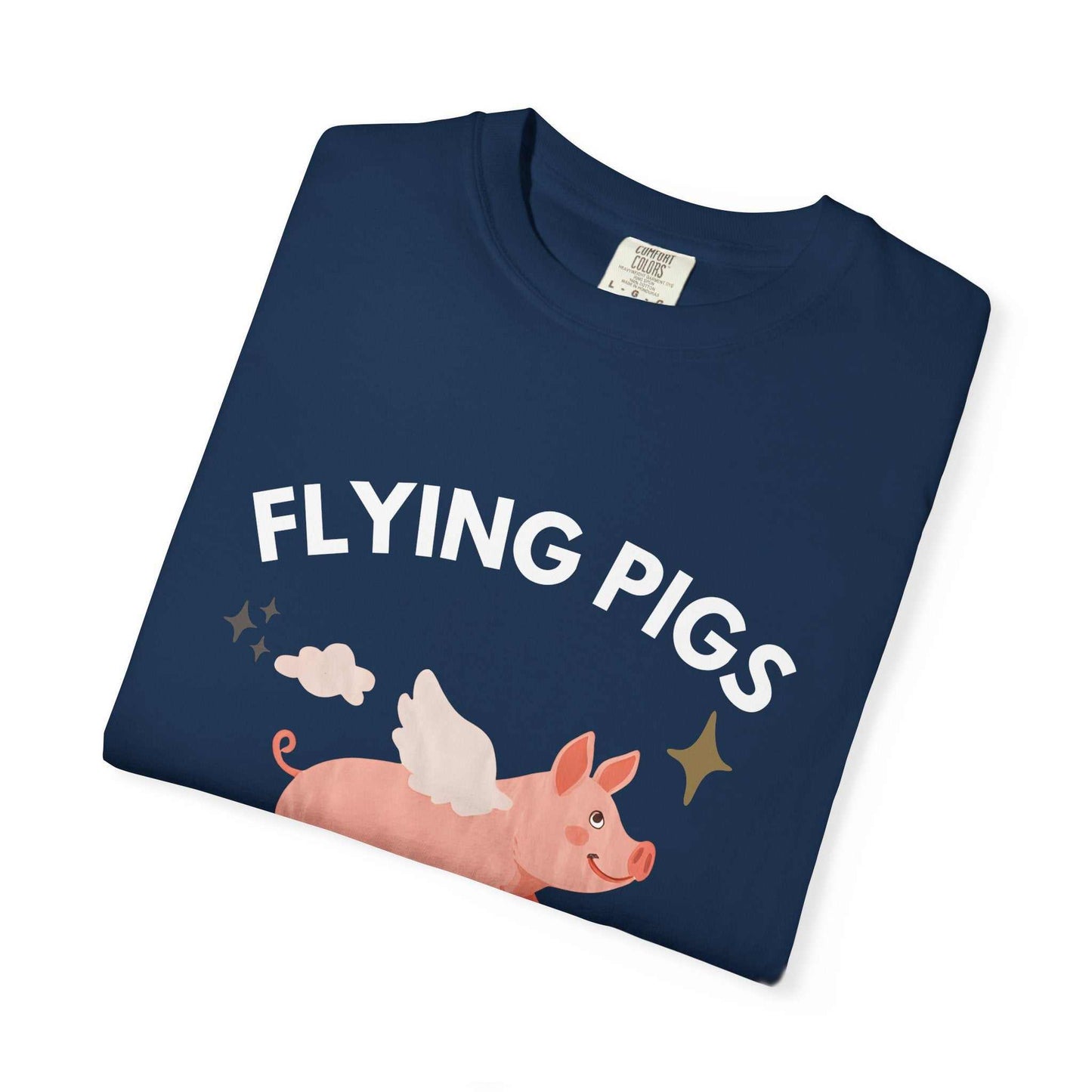 Flying Pigs - Cloud Edition T-Shirt, Funny Graphic Tee, Unisex Humor Shirt, Gift for Dreamers, Whimsical Fashion