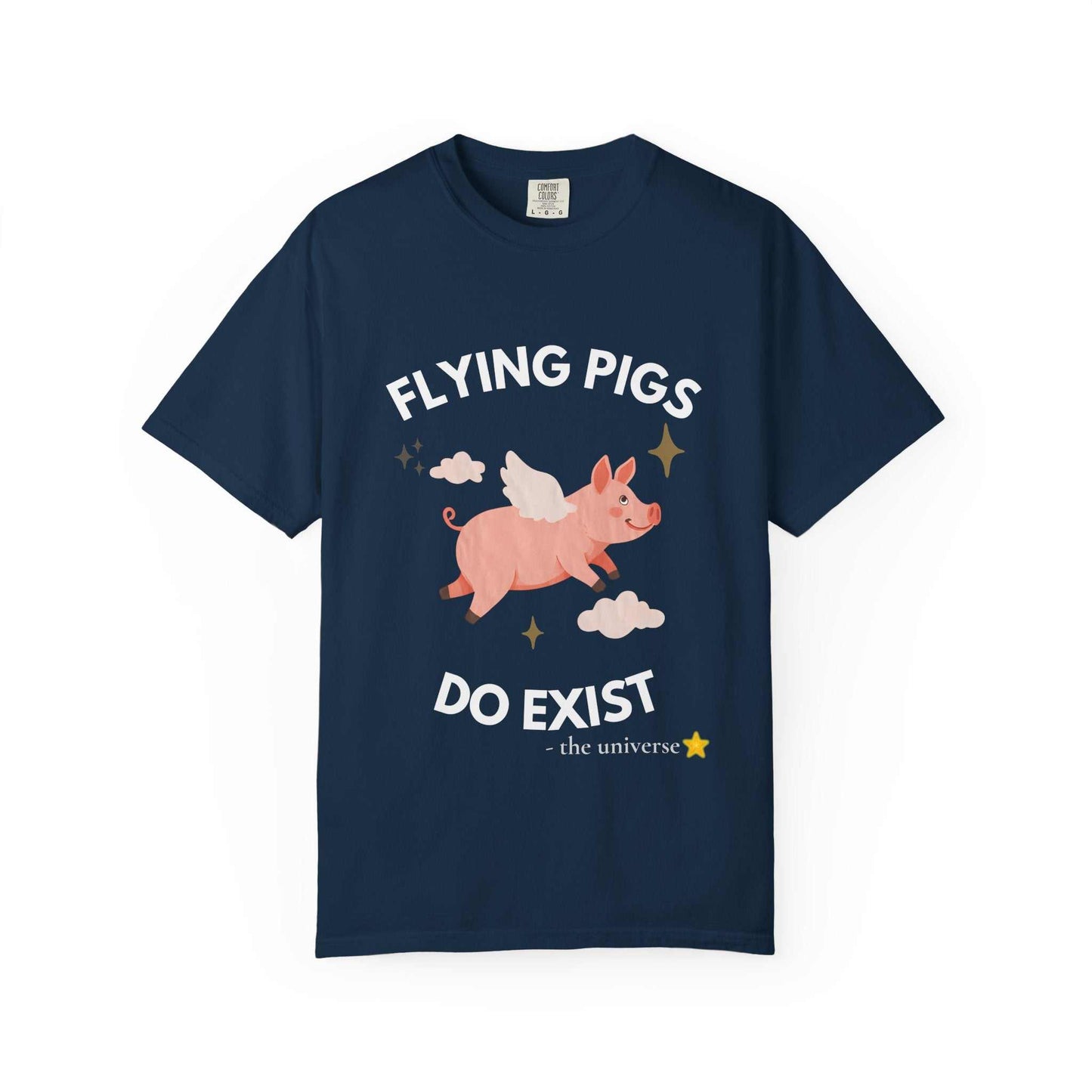 Flying Pigs - Cloud Edition T-Shirt, Funny Graphic Tee, Unisex Humor Shirt, Gift for Dreamers, Whimsical Fashion