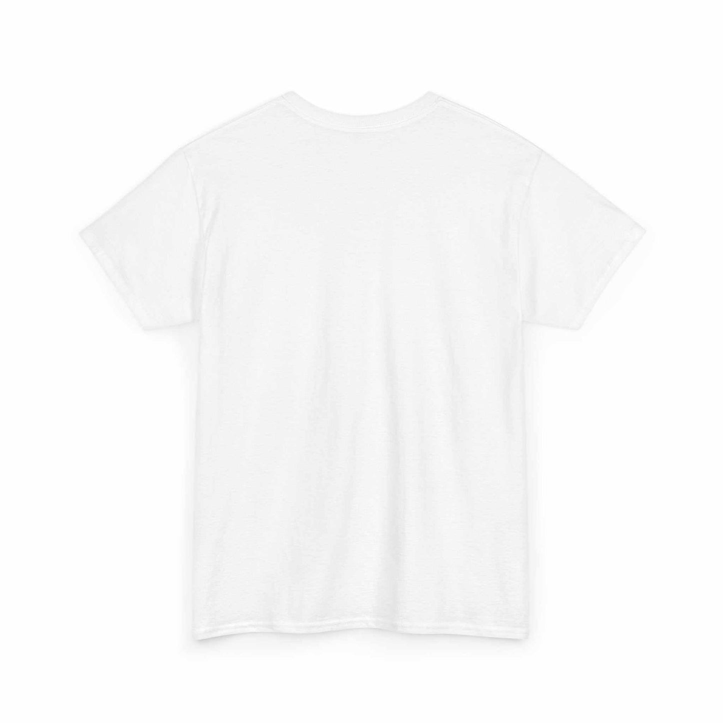 Back view of Cerberus Guard unisex heavy cotton white t-shirt mythological creature design