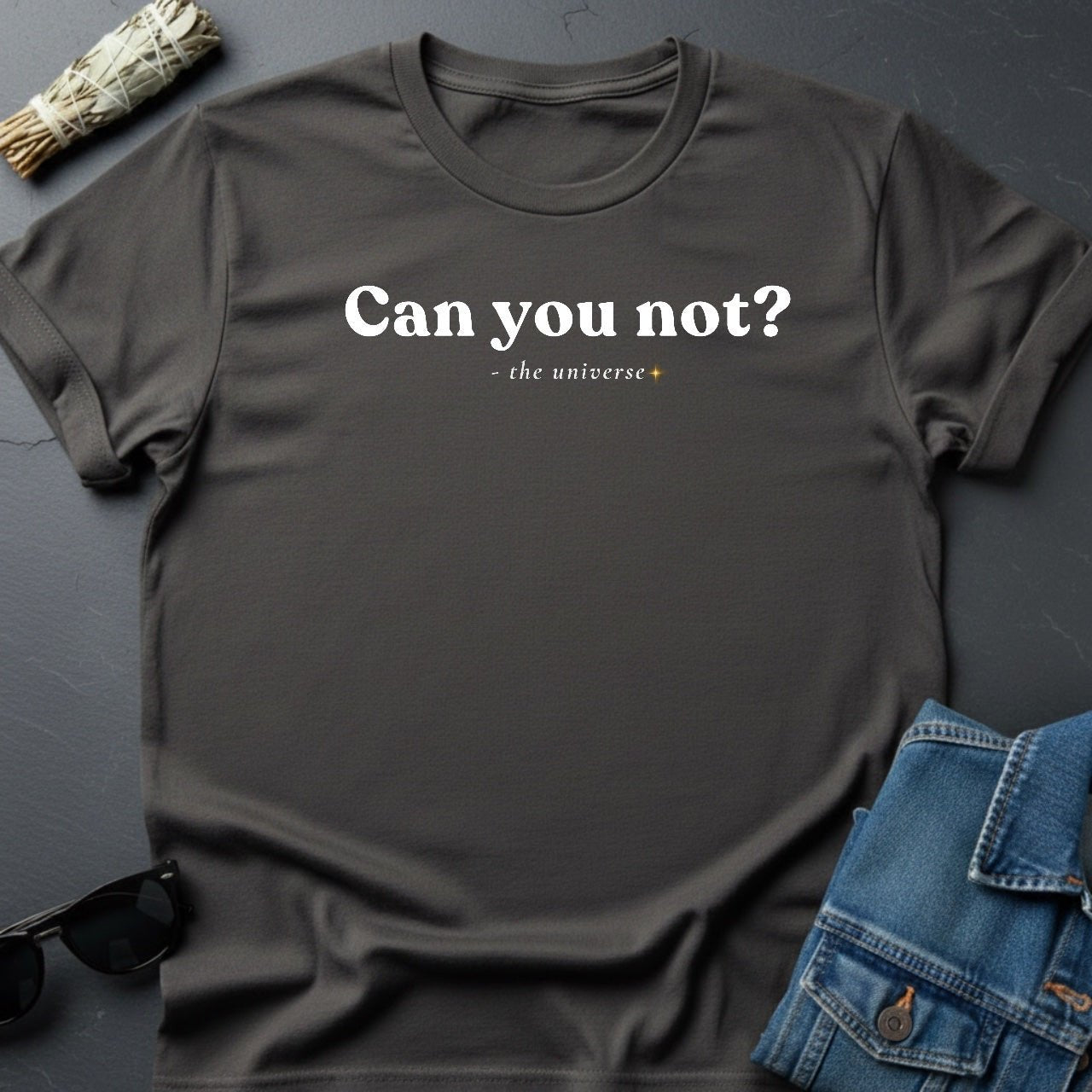 "Can You Not?" Minimalist Sarcastic T-Shirt | Youniverses - Youniverses