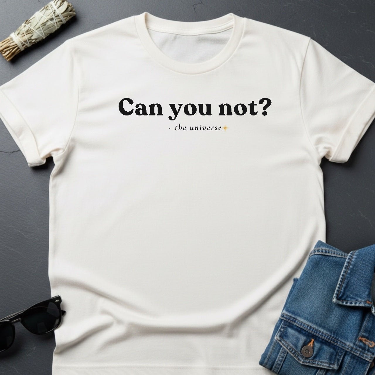 "Can You Not?" Minimalist Sarcastic T-Shirt | Youniverses - Youniverses