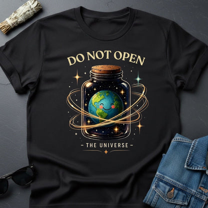 The Universe Jar Graphic T-Shirt - Cosmic Earth Tee by Youniverses - Youniverses