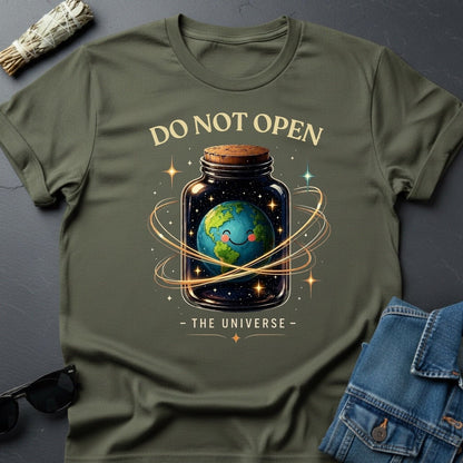 The Universe Jar Graphic T-Shirt - Cosmic Earth Tee by Youniverses - Youniverses