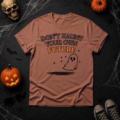 Don't Haunt Your Own Future Ghost T-Shirt - Terracotta