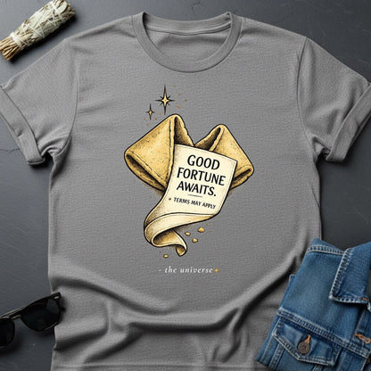 Good Fortune Awaits Fortune Cookie Graphic T-Shirt - Youniverses