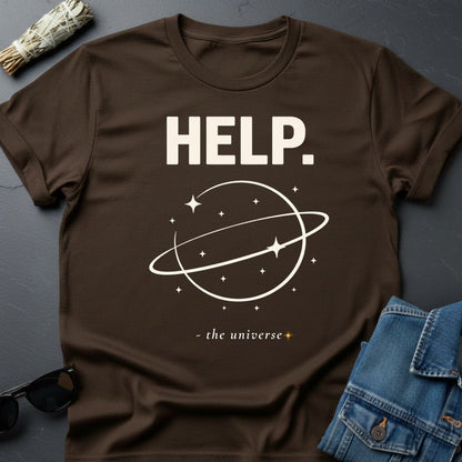 HELP. – Minimalist Sarcastic T-Shirt | Youniverses - Youniverses