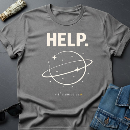 HELP. – Minimalist Sarcastic T-Shirt | Youniverses - Youniverses