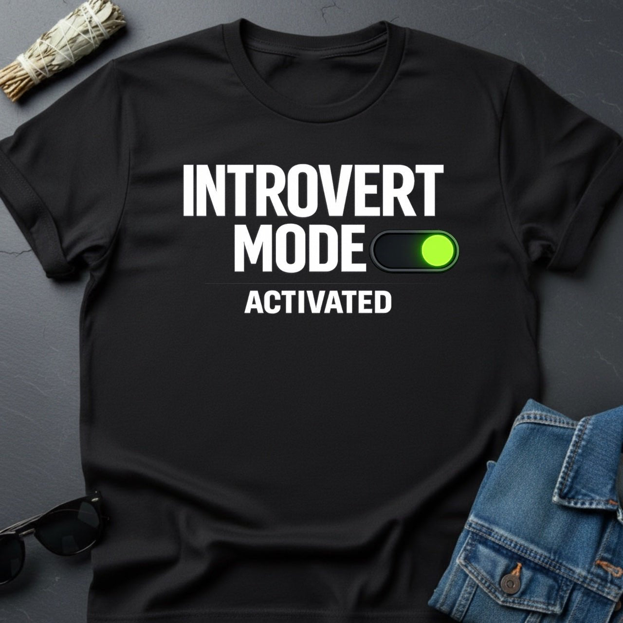 Introvert Mode Activated – Minimalist Cosmic T-Shirt | Youniverses - Youniverses
