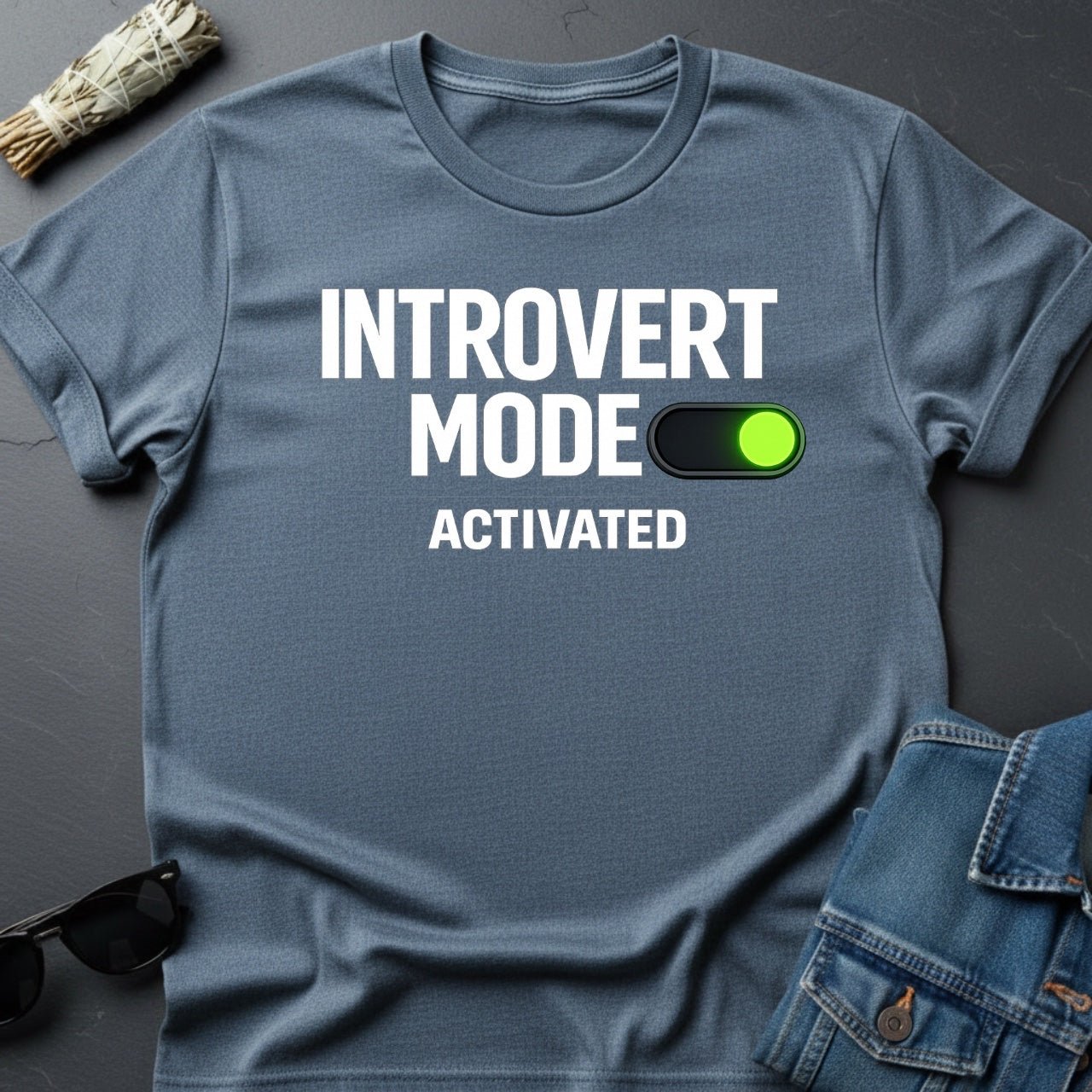 Introvert Mode Activated – Minimalist Cosmic T-Shirt | Youniverses - Youniverses