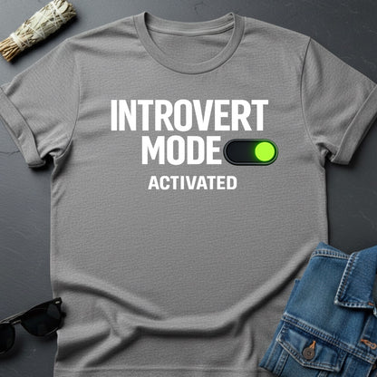 Introvert Mode Activated – Minimalist Cosmic T-Shirt | Youniverses - Youniverses