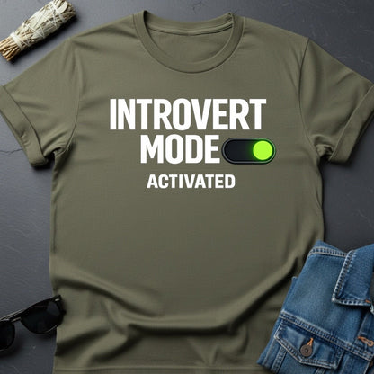 Introvert Mode Activated – Minimalist Cosmic T-Shirt | Youniverses - Youniverses