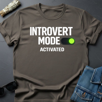 Introvert Mode Activated – Minimalist Cosmic T-Shirt | Youniverses - Youniverses