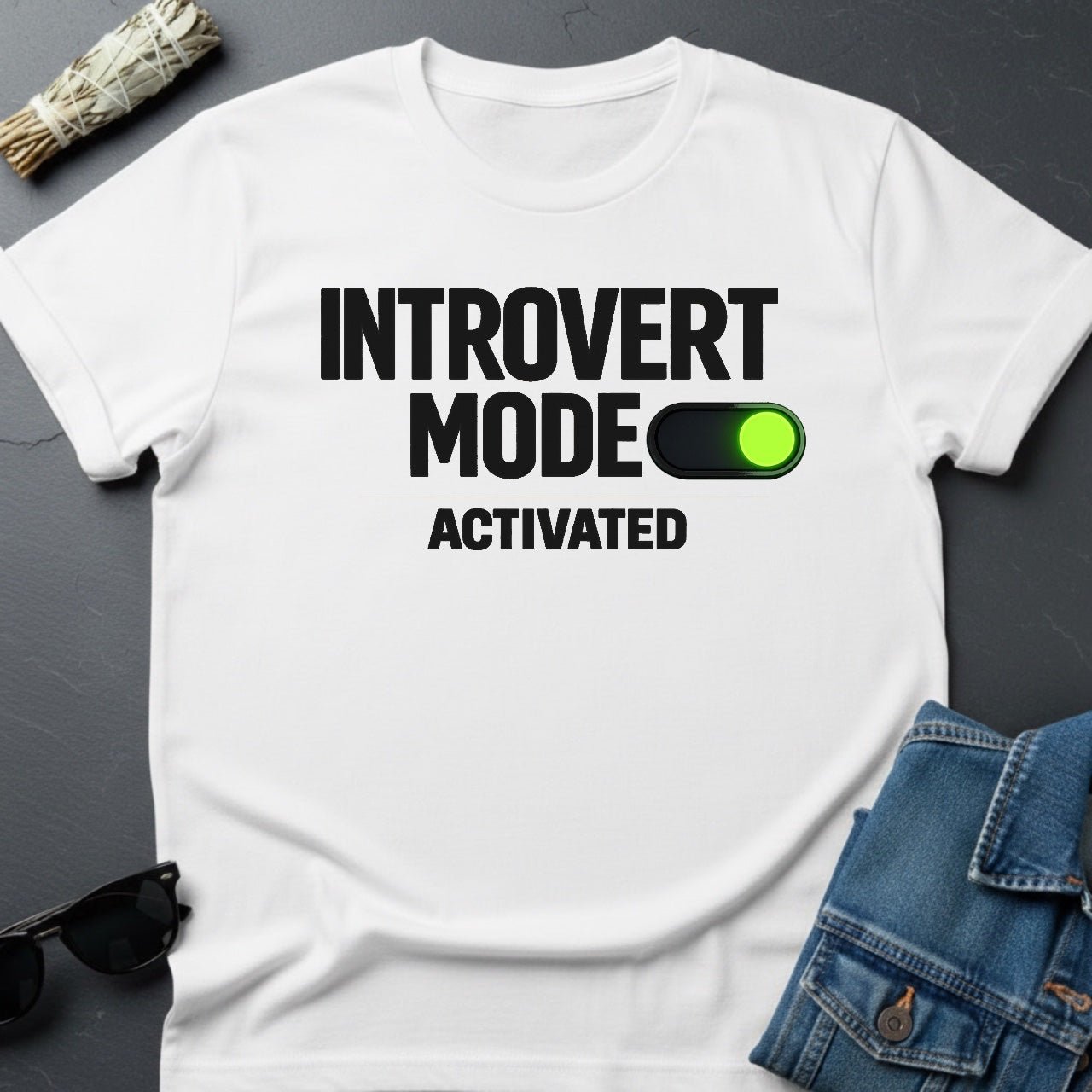 Introvert Mode Activated – Minimalist Cosmic T-Shirt | Youniverses - Youniverses