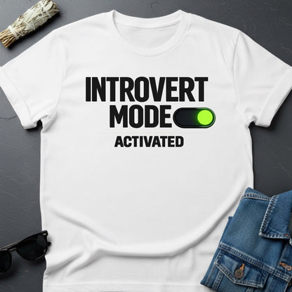 Introvert Mode Activated – Minimalist Cosmic T-Shirt | Youniverses - Youniverses