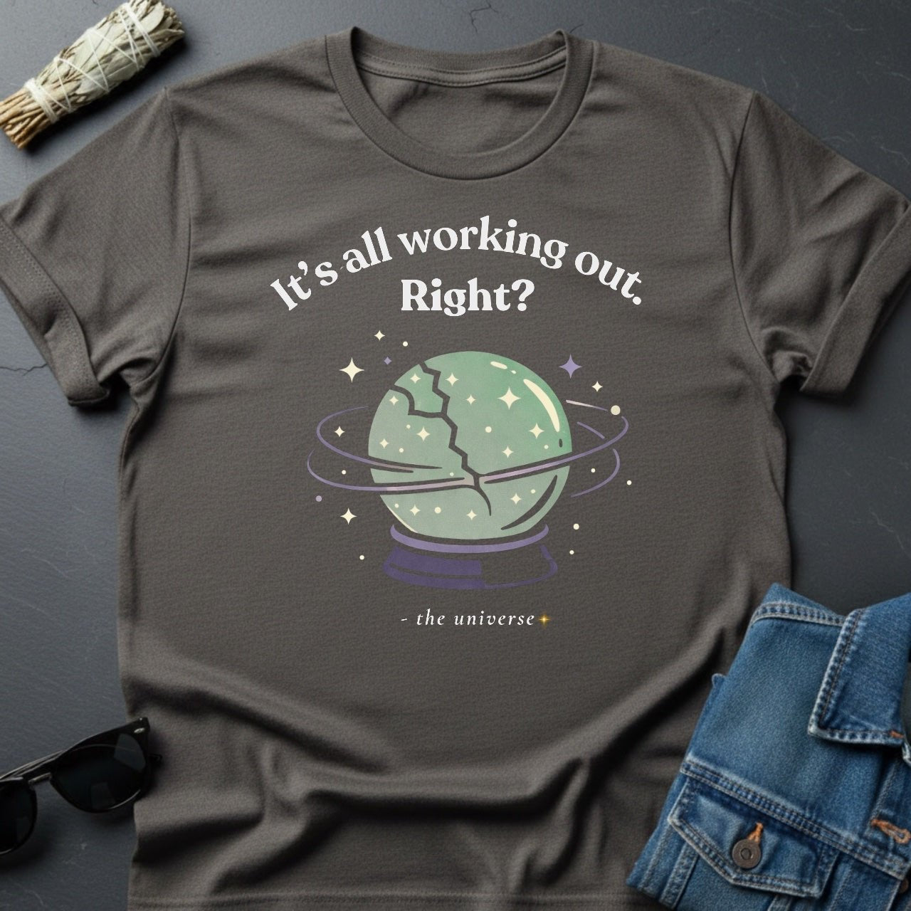 It’s All Working Out, Right? – Inspirational T-Shirt | Youniverses - Youniverses